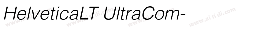 HelveticaLT UltraCom字体转换